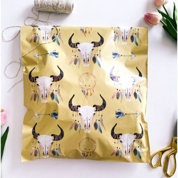 Other - Boho Skull Poly Mailers 14x17 Pack of 25